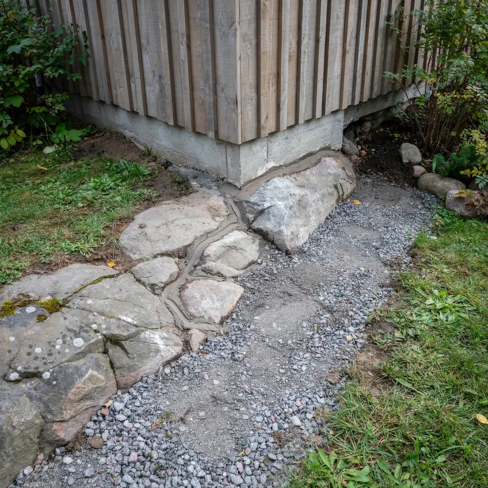 betonglagning tata sprickor berg taby